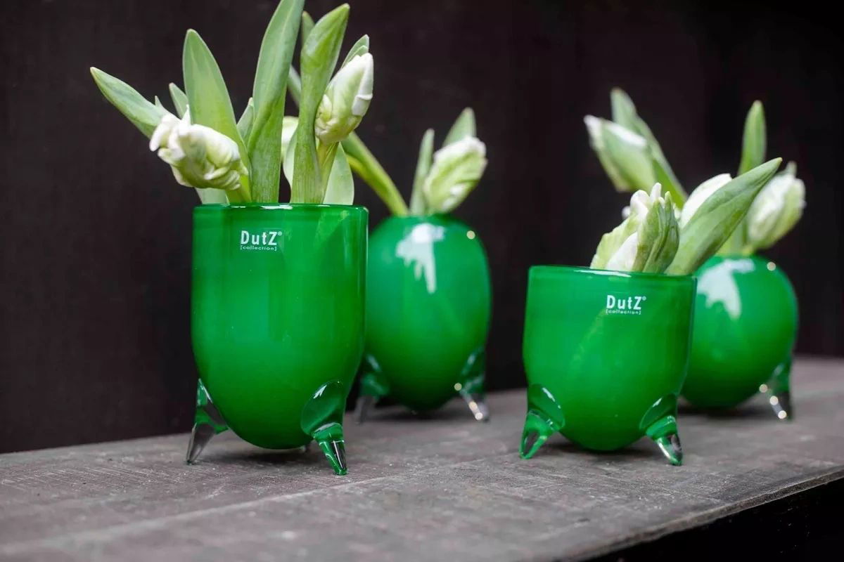 Lowlands Design Evita Mouthblown Glass Vase - Set of 4