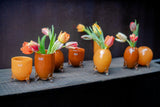 Lowlands Design Evita Mouthblown Glass Vase - Set of 4