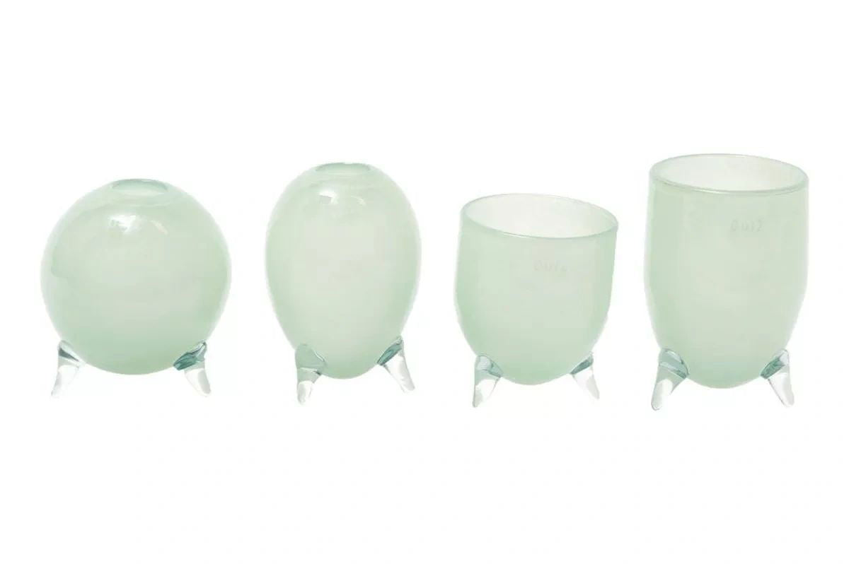 Lowlands Design Evita Mouthblown Glass Vase - Set of 4