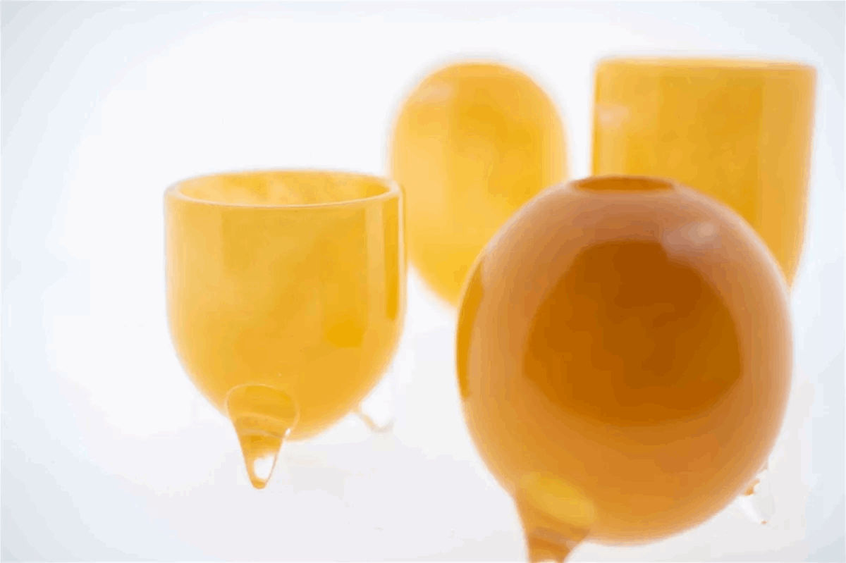 Lowlands Design Evita Mouthblown Glass Vase - Set of 4