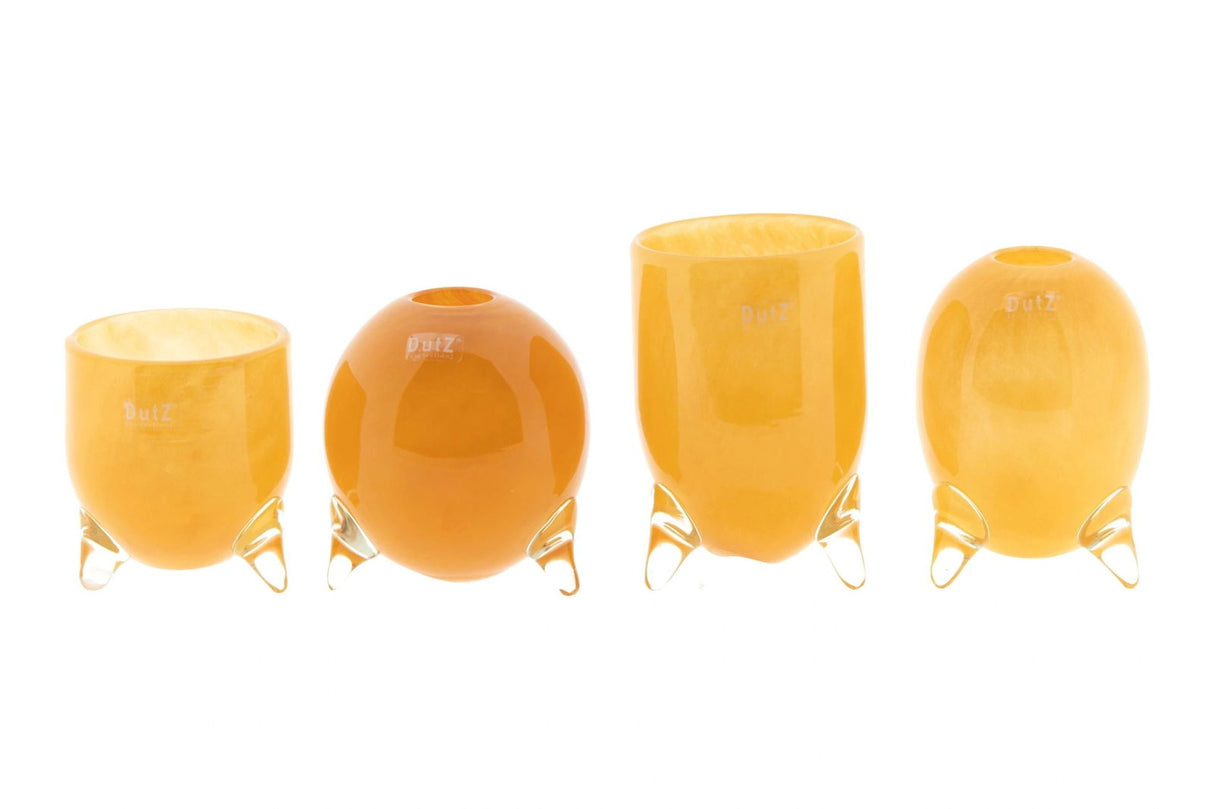 Lowlands Design Evita Mouthblown Glass Vase - Set of 4