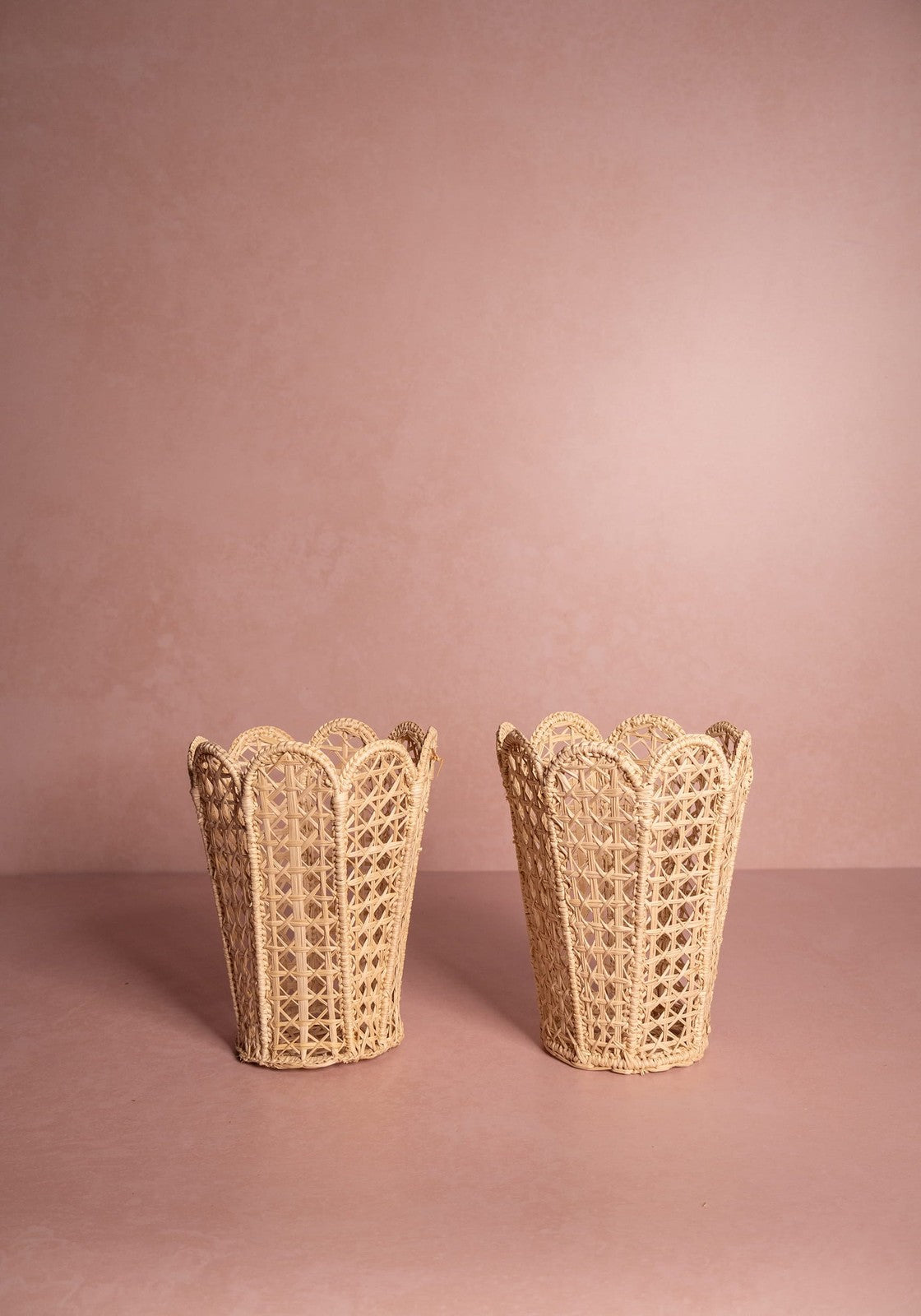 Casa by Josephine Jenno Atlantico Iraca Scallop Vase - Natural