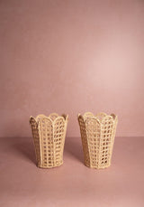 Casa by Josephine Jenno Atlantico Iraca Scallop Vase - Natural