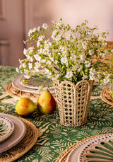 Casa by Josephine Jenno Atlantico Iraca Scallop Vase - Natural