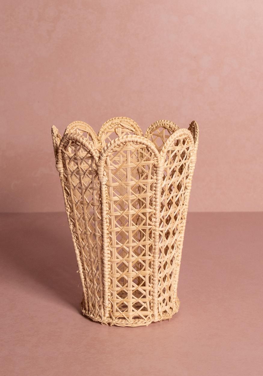 Casa by Josephine Jenno Atlantico Iraca Scallop Vase - Natural