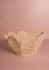 Casa by Josephine Jenno Atlantico Scallop Iraca Basket - Natural
