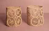 Casa by Josephine Jenno Atlantico Woven Hurricane Vase - Natural