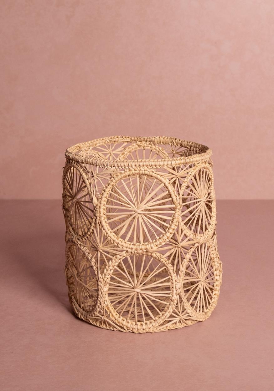 Casa by Josephine Jenno Atlantico Woven Hurricane Vase - Natural