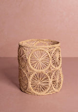 Casa by Josephine Jenno Atlantico Woven Hurricane Vase - Natural