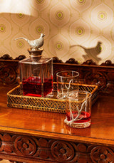 Casa by Josephine Jenno Silver Crest Crystal Decanter