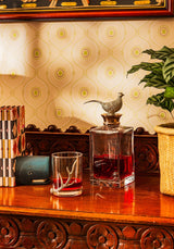 Casa by Josephine Jenno Silver Crest Crystal Decanter