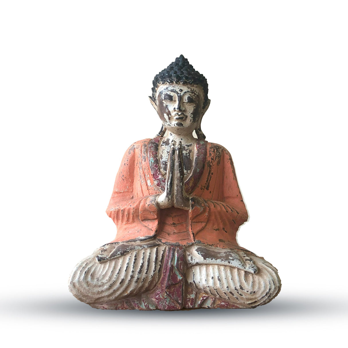 Yorkshire Bonsai Hand Carved Buddha Statue Wooden Decor - 40cm