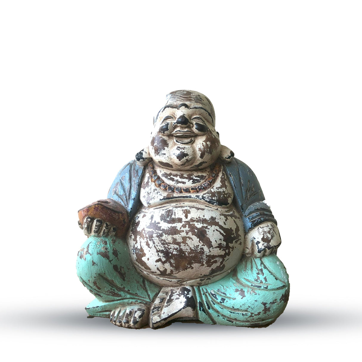Yorkshire Bonsai Hand Carved Buddha Statue Wooden Decor - 40cm