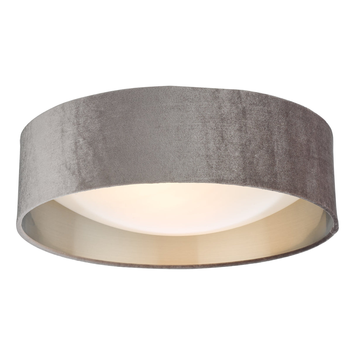 Pagazzi Viera Mink & Silver Flush Ceiling Light