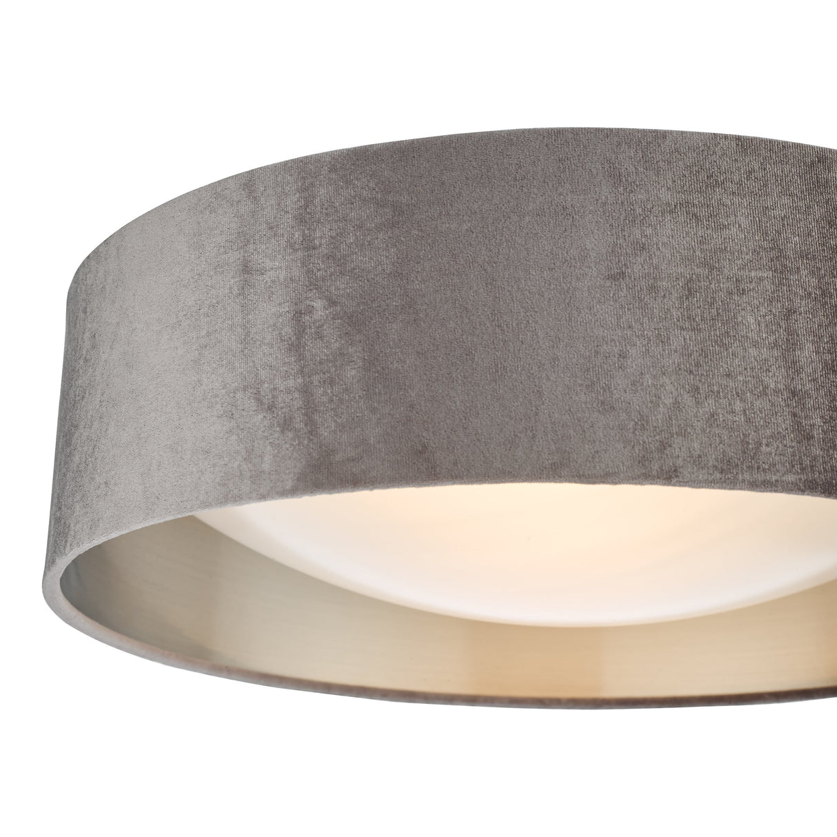 Pagazzi Viera Mink & Silver Flush Ceiling Light