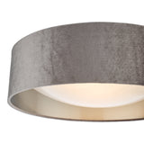 Pagazzi Viera Mink & Silver Flush Ceiling Light