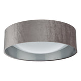 Pagazzi Viera Mink & Silver Flush Ceiling Light