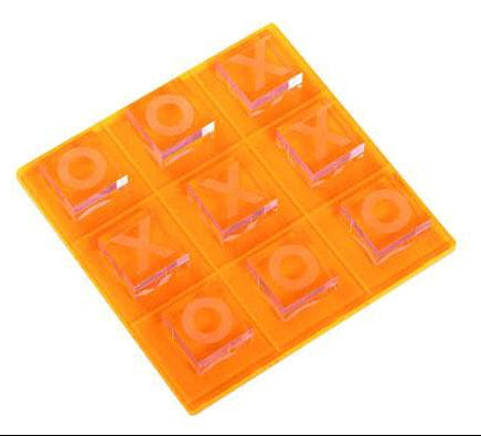 Casa by Josephine Jenno Vince Acrylic Tic Tac Toe Orange