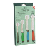 Viners Assure Colour Code Knife Set, 4pcs