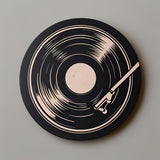 Filamora Studios Retro Vinyl Record Coaster Music Decor