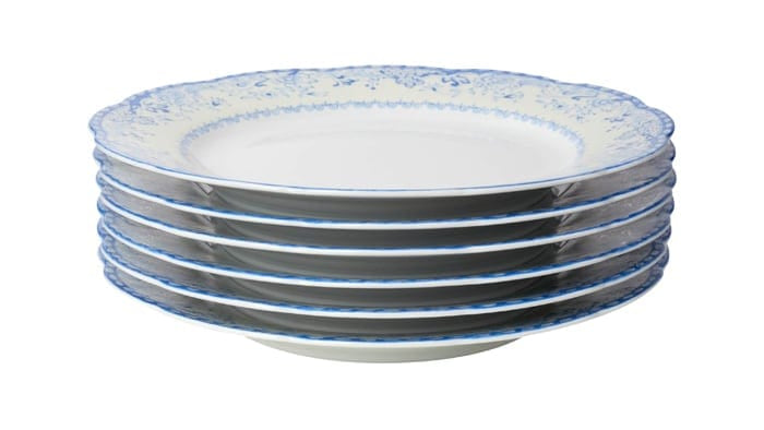 Casa by Josephine Jenno Virginia Blue White Dinner Plates - Set of 4
