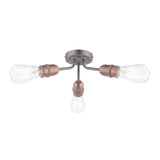 Pagazzi Vitor Industrial 3-Light Semi-Flush Light