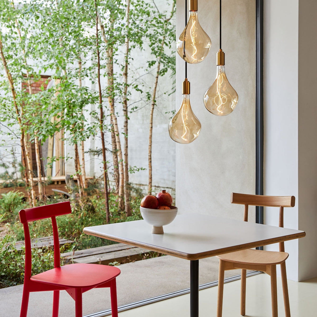 Tala Voronoi II Pendant Light in Brass - Set of 3