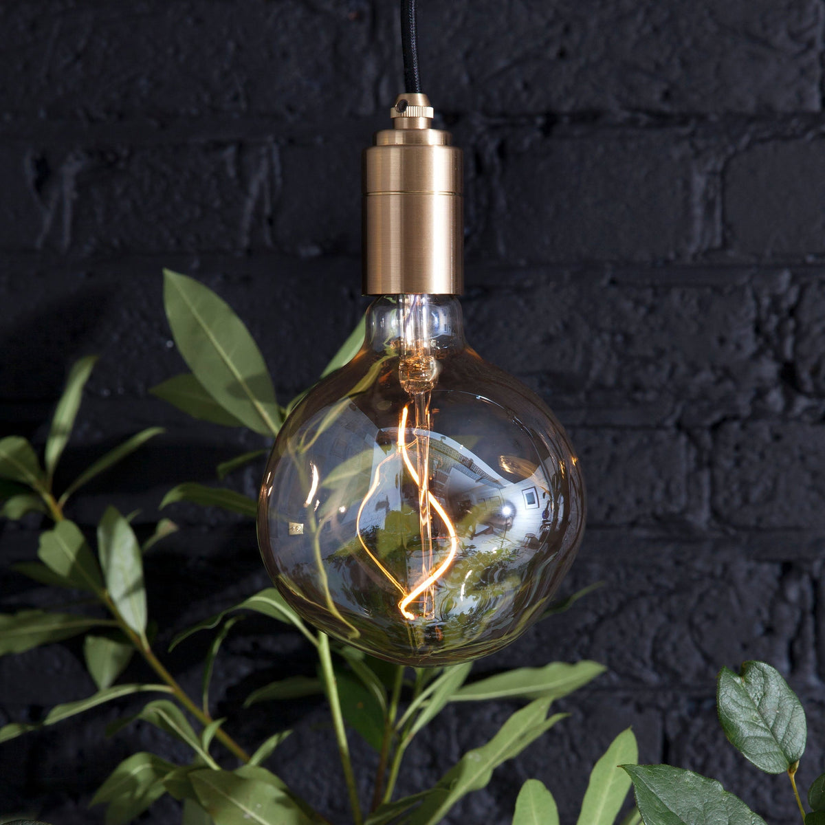 Tala Voronoi I Plug-In Pendant in Brass