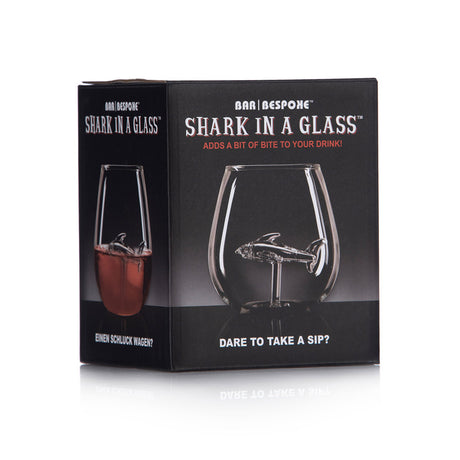 Jeray Bar Bespoke Shark In A Glass Tumbler, 550ml