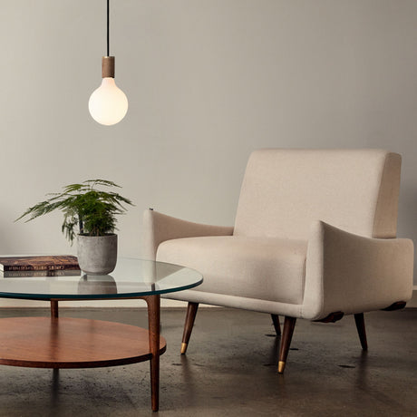 Tala Porcelain III Pendant Light in Walnut