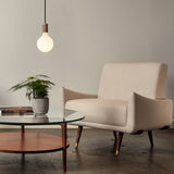 Tala Porcelain III Pendant Light in Brass
