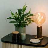 Tala Knuckle Table Lamp Walnut + Voronoi I