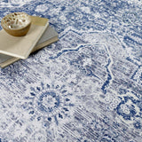 The Rugs Washable Rug Eterna Blue
