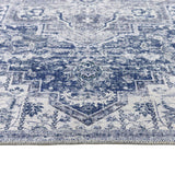 The Rugs Washable Rug Eterna Blue