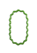 Casa by Josephine Jenno Wavy Mirror in Green Oval