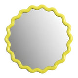 Casa by Josephine Jenno Wavey Round Wall Mirror in Yellow