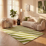 The Rugs Joli Wave Green & White Rug