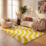 The Rugs Joli Wave Yellow & White Rug