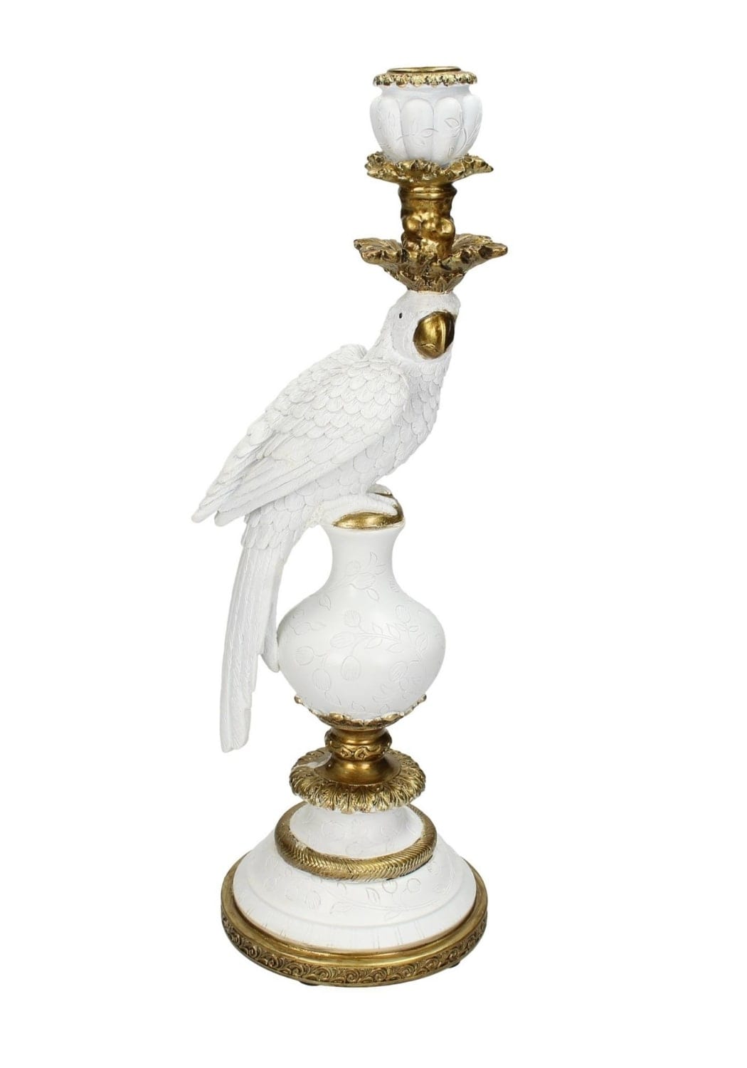 Casa by Josephine Jenno White & Gold Parrot Candle Holder