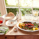 Portmeirion Sophie Conran Porcelain Oil & Vinegar Drizzler Set, White