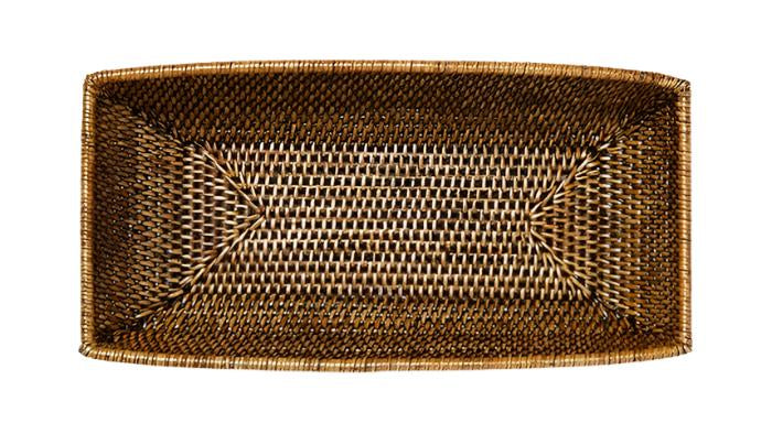 Casa by Josephine Jenno Wiltshire Long Rattan Basket - Classic Brown