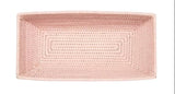 Casa by Josephine Jenno Wiltshire Long Rattan Basket Pink