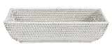 Casa by Josephine Jenno Wiltshire Long Rattan Basket - White