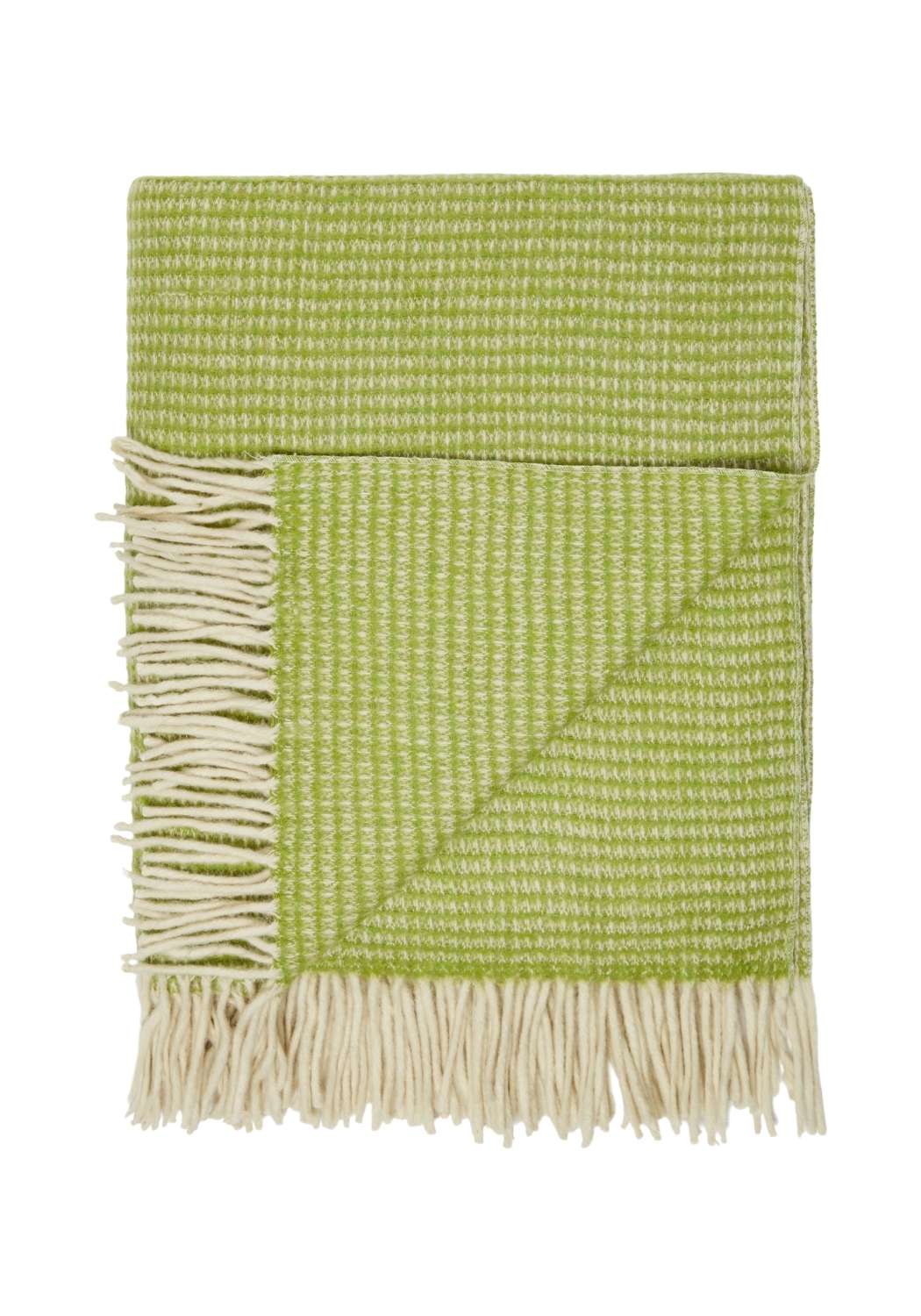 Casa by Josephine Jenno Wool Waffle Blanket - Green