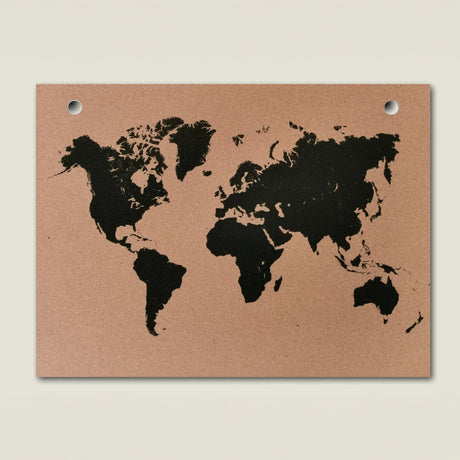 Portuguese Treasures World Map Cork Notice Board
