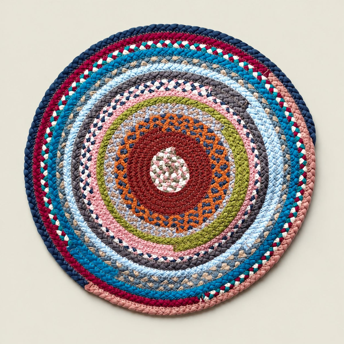 Portuguese Treasures Round Braided Cotton Placemats