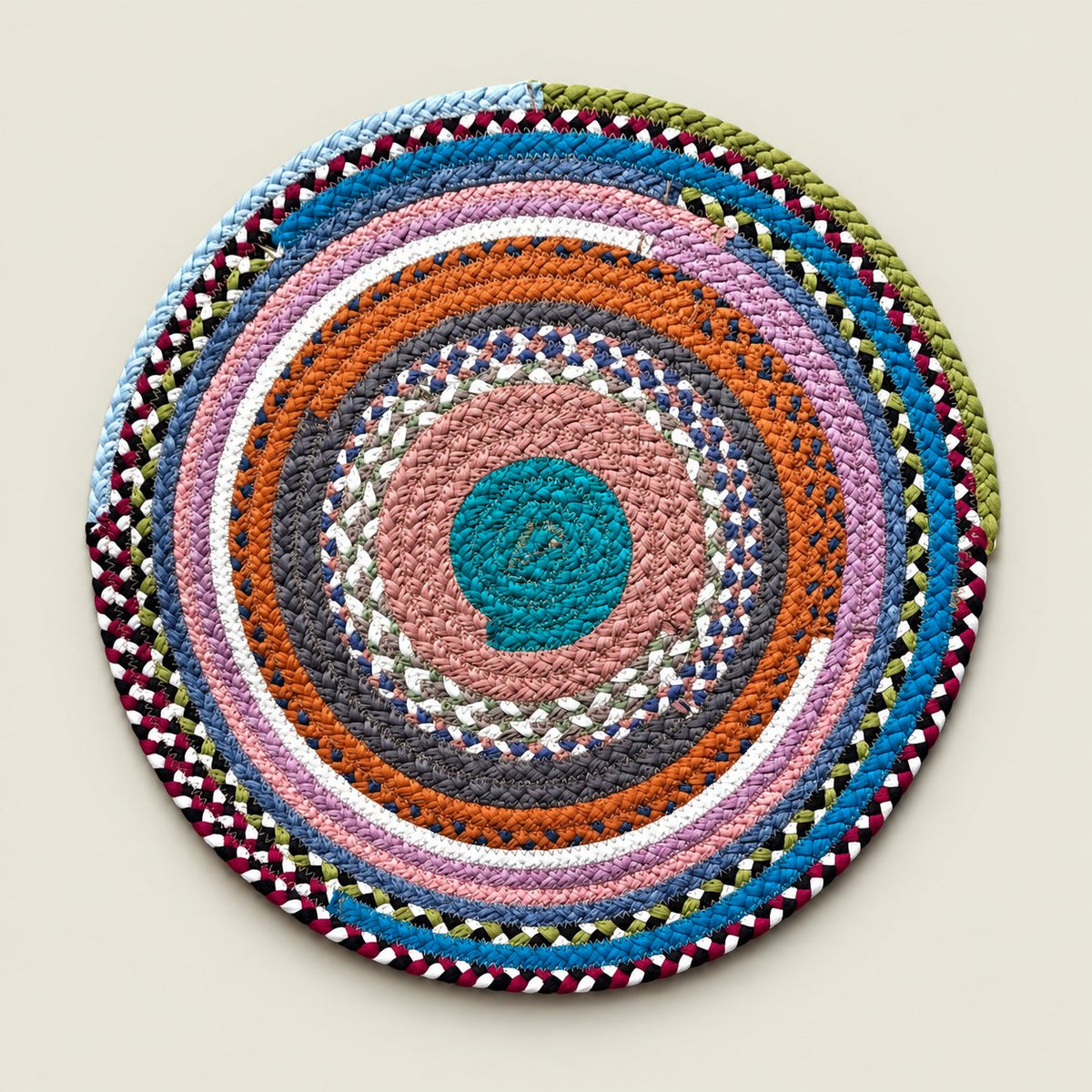 Portuguese Treasures Round Braided Cotton Placemats
