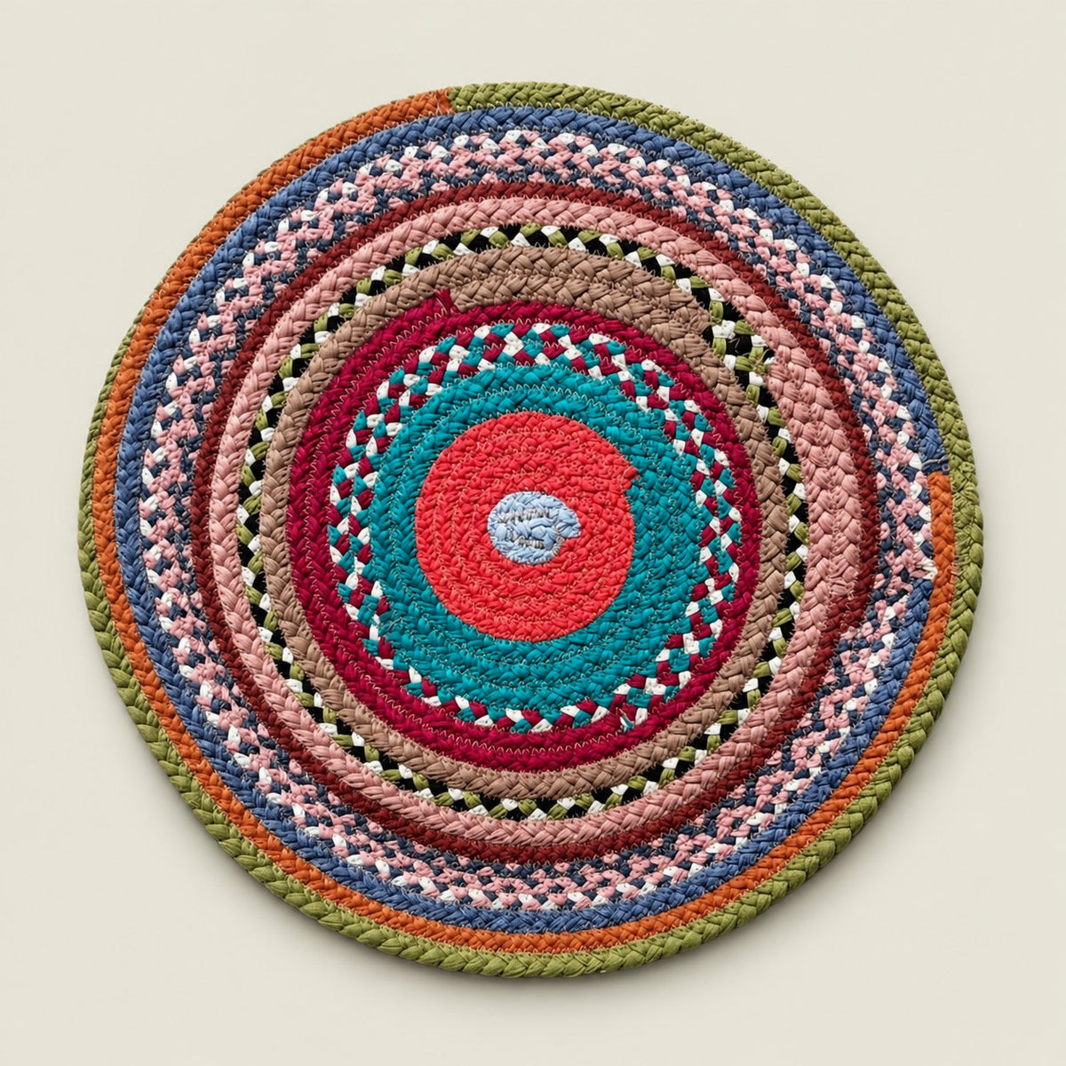 Portuguese Treasures Round Braided Cotton Placemats