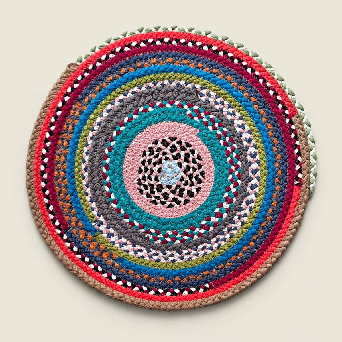 Portuguese Treasures Round Braided Cotton Placemats