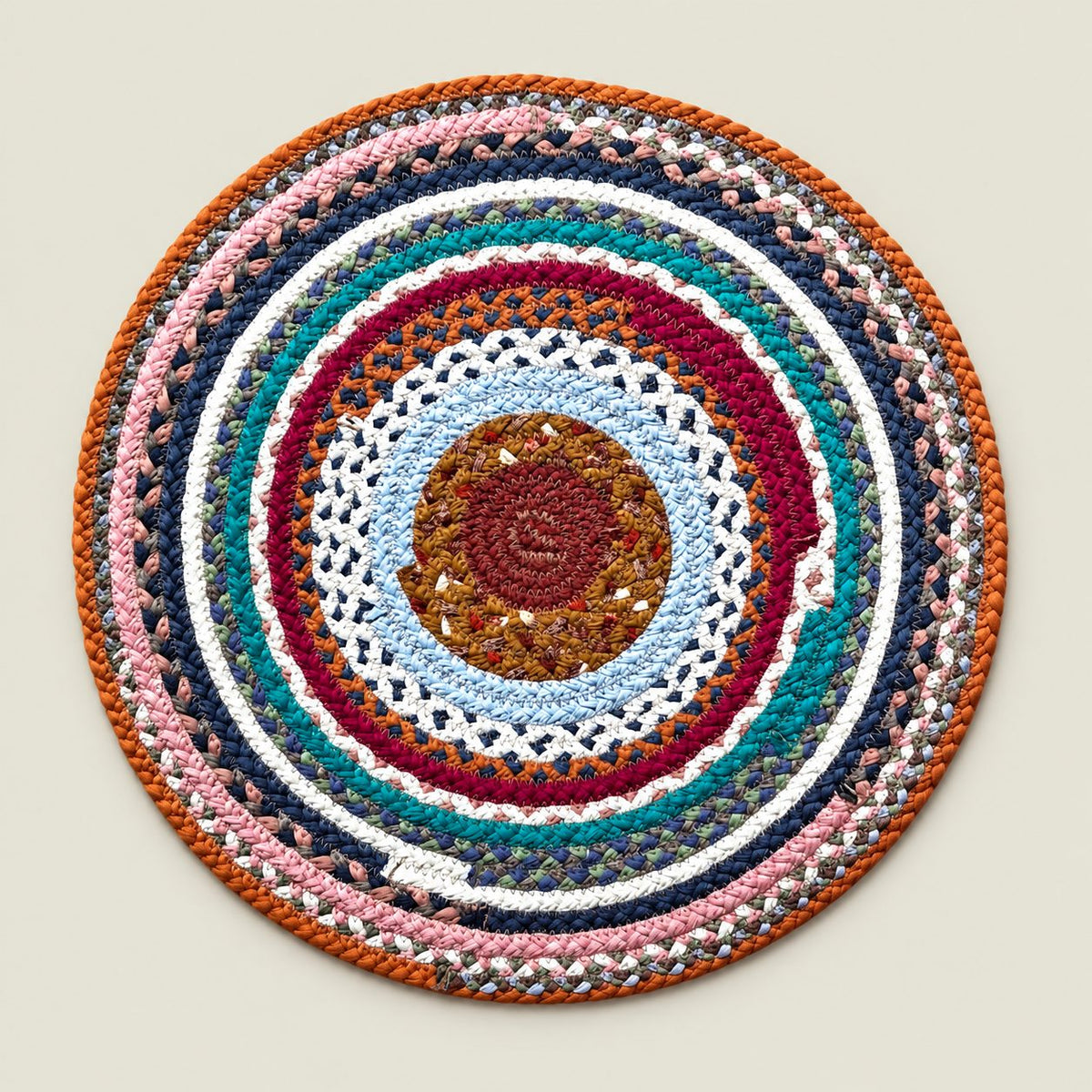 Portuguese Treasures Round Braided Cotton Placemats